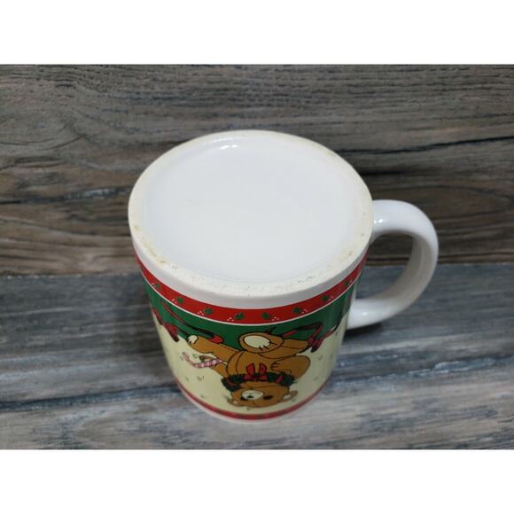 Vintage Holiday Christmas Teddy Bear Coffee Mug Cup - Picture 7 of 7